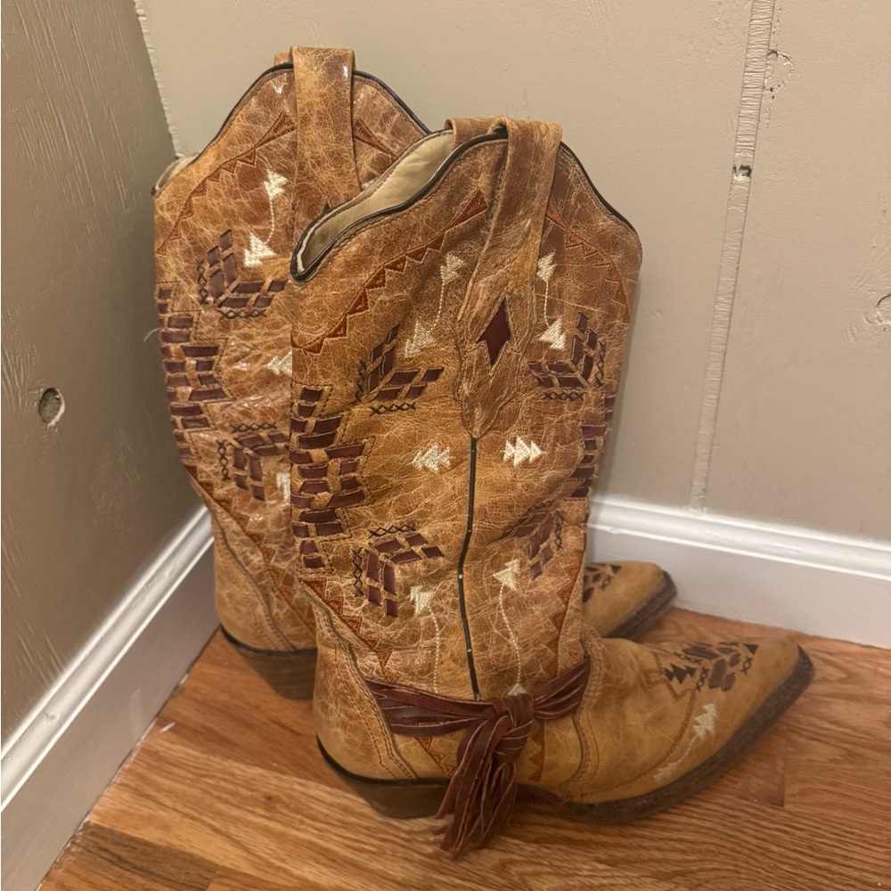 Corral Brown and Tan Boots